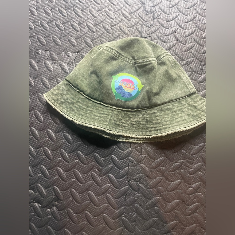 David and Young Olive Green Bucket Hat with Graphic